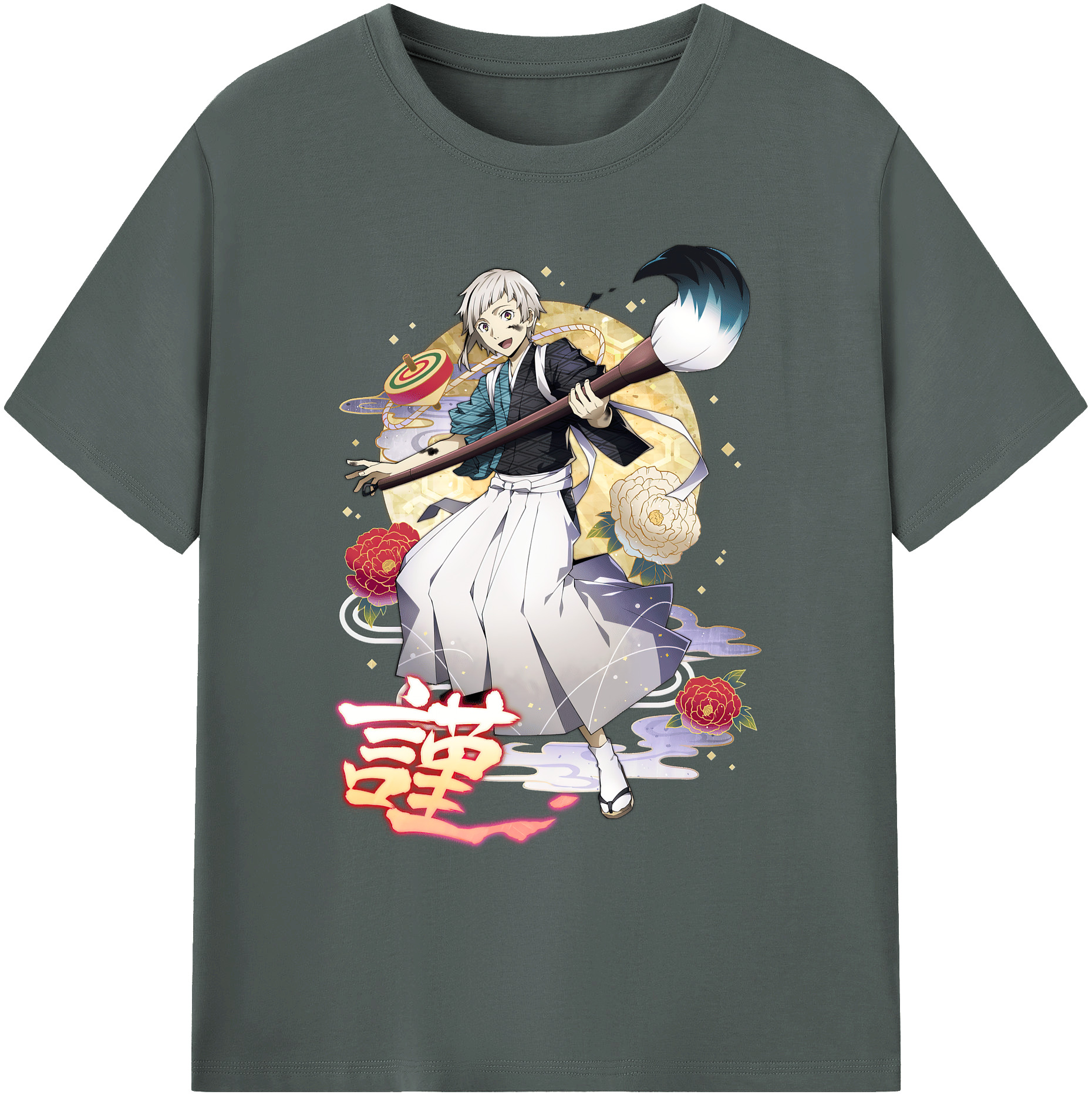 （画像用） 文豪ストレイドッグス Bungo Stray Dogs 綿100％ メンズ半袖Tシャツ｜肌触りやわらか＆通気性